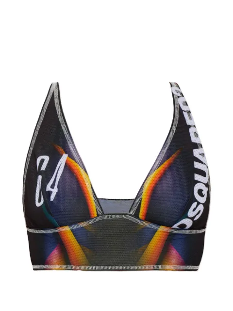 DSQUARED2 printed bra