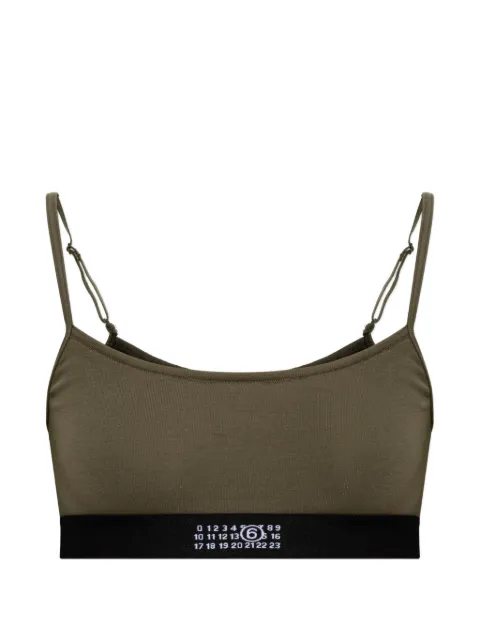 MM6 Maison Margiela logo-tape bra