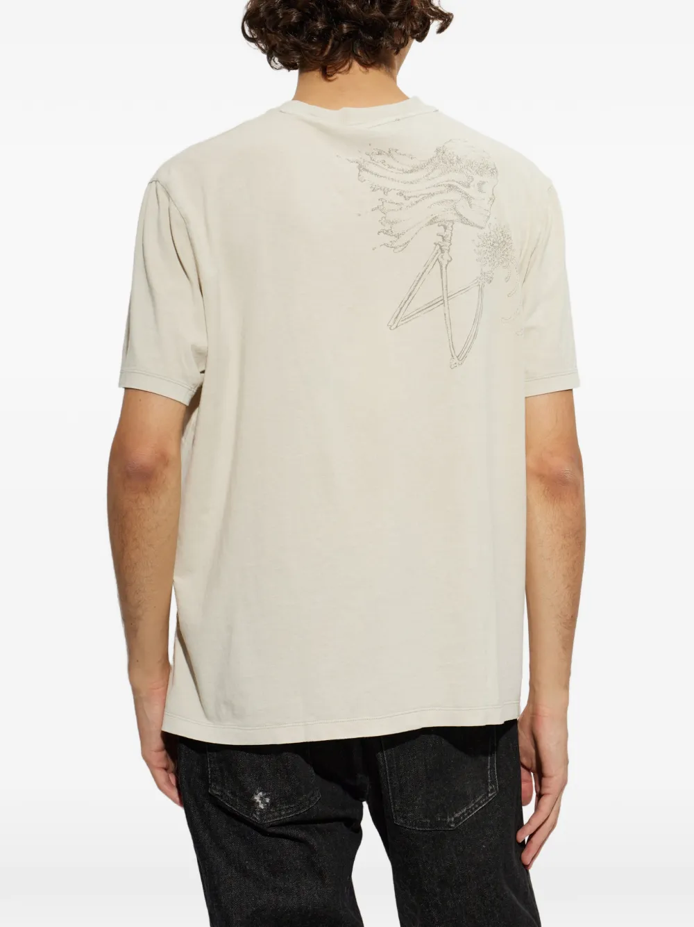 OUR LEGACY Endless Wedding T-shirt met print Beige