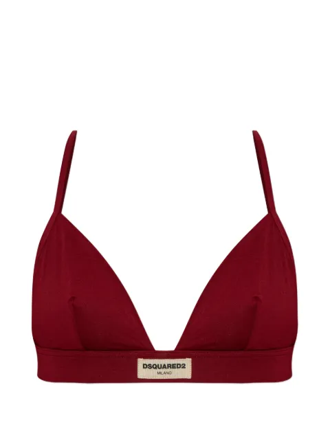 DSQUARED2 logo-patch triangle bra