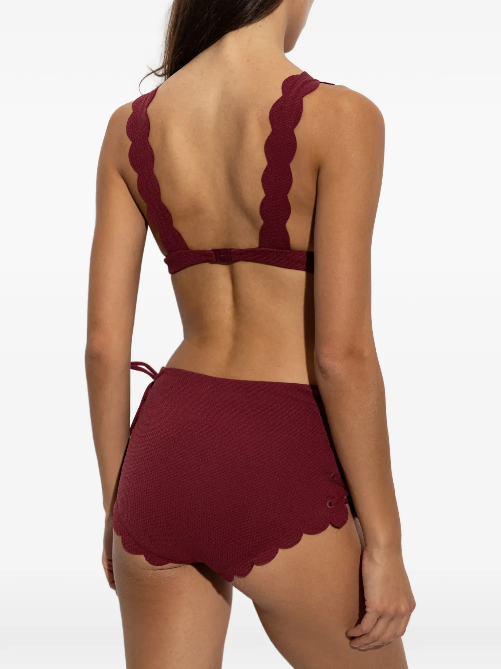Marysia Wide Santa Clara gewelfde bikinitop Rood