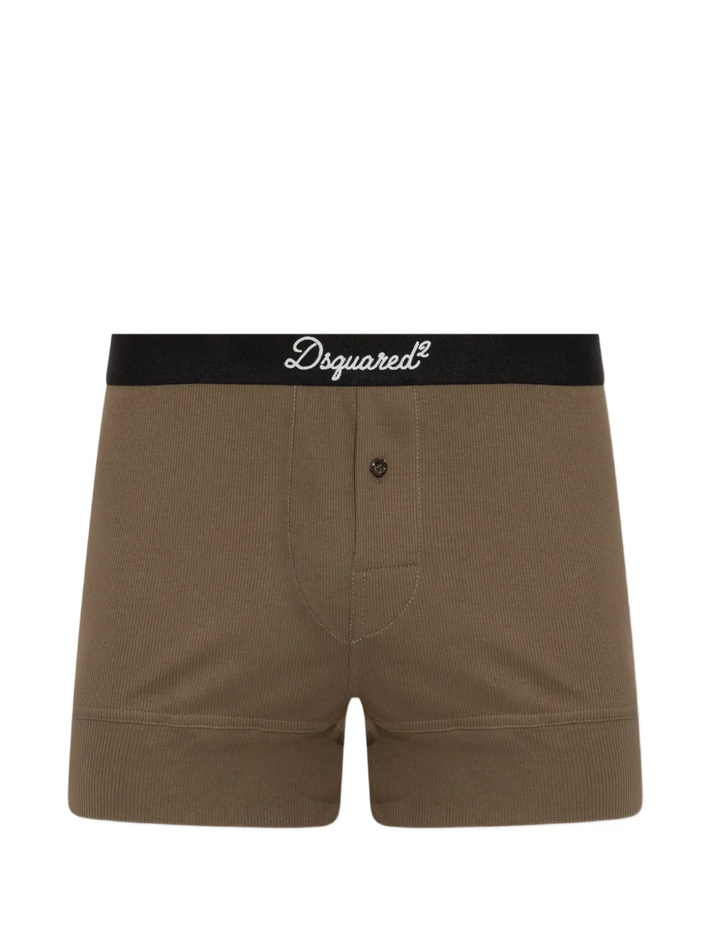 DSQUARED2 logo-waistband ribbed boxers - Marrone
