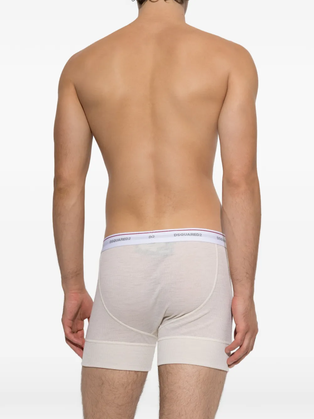DSQUARED2 Boxershorts met logoband Wit