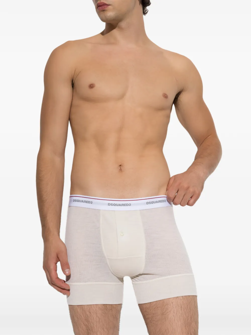 DSQUARED2 Boxershorts met logoband Wit