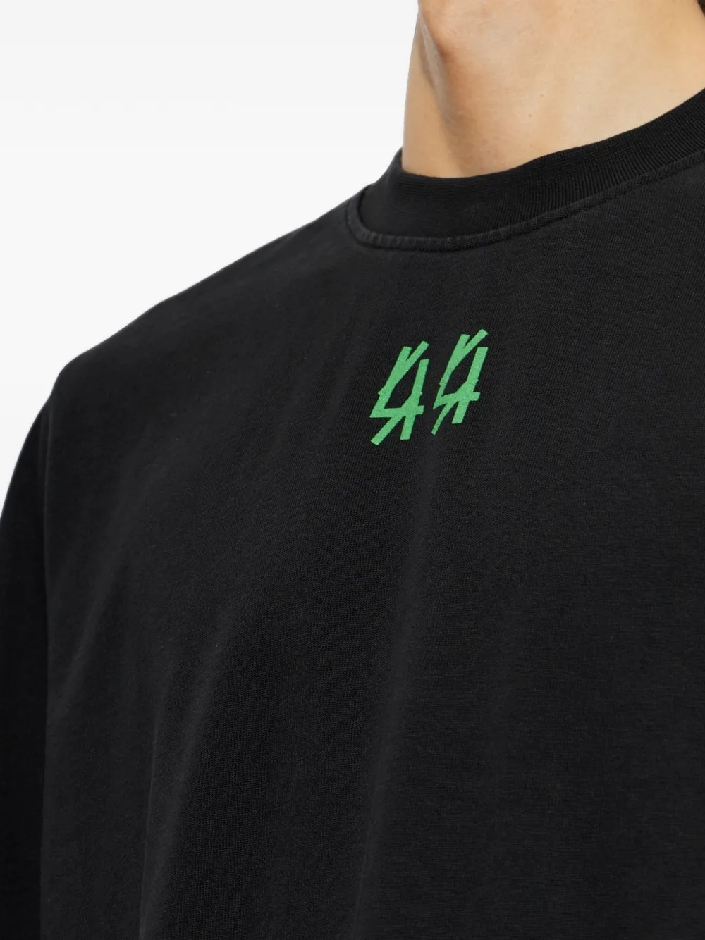 44 LABEL GROUP T-shirt met print Zwart