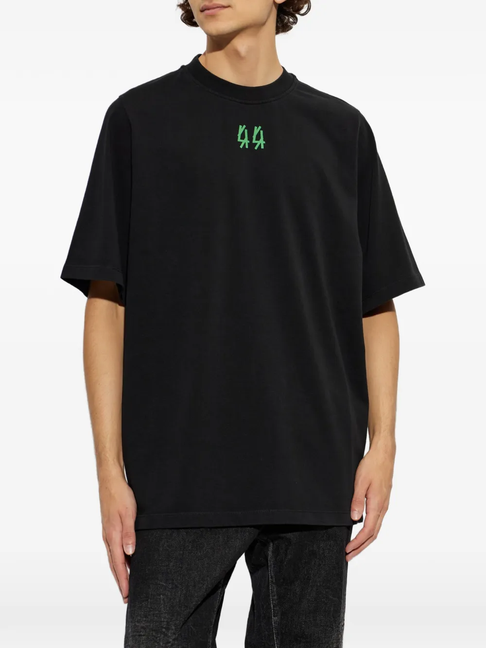 44 LABEL GROUP T-shirt met print Zwart
