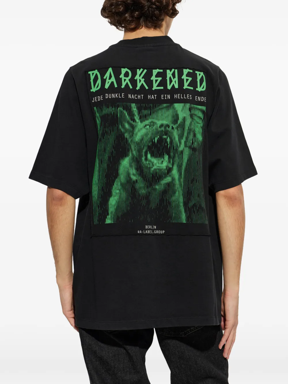 44 LABEL GROUP T-shirt met print Zwart