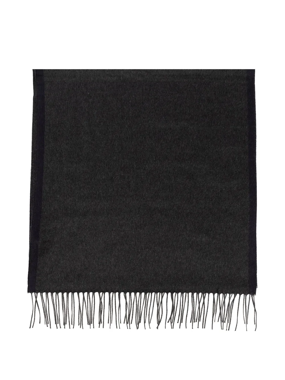 Ferragamo fringed silk scarf - Grigio