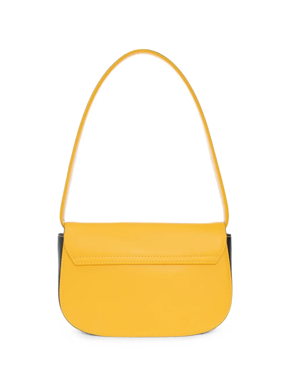 Diesel 1DR Iconic shoulder bag in nappa leather Geel