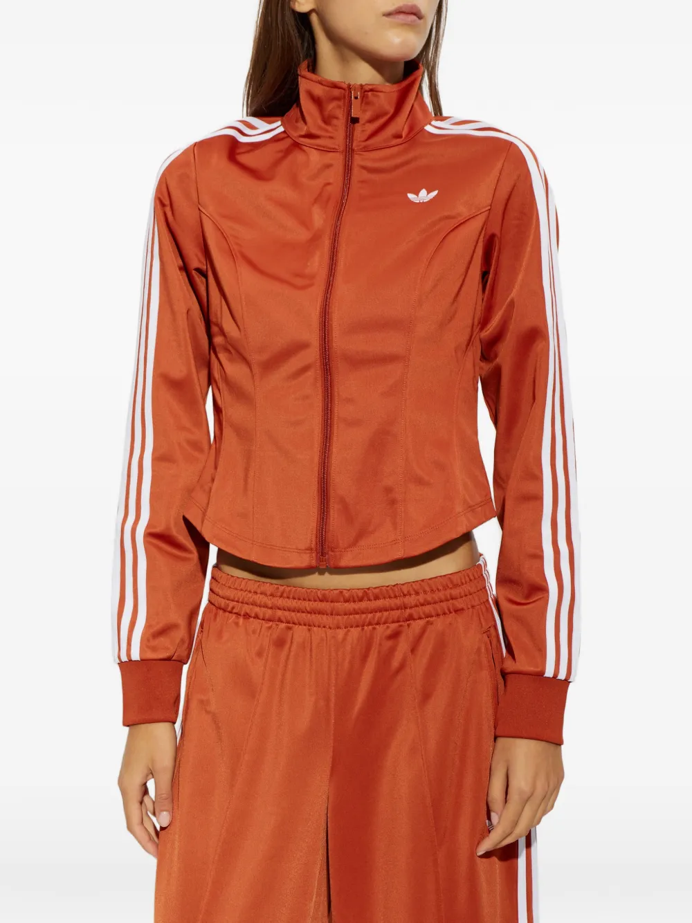 adidas Firebird corset-fit performance track jacket Oranje