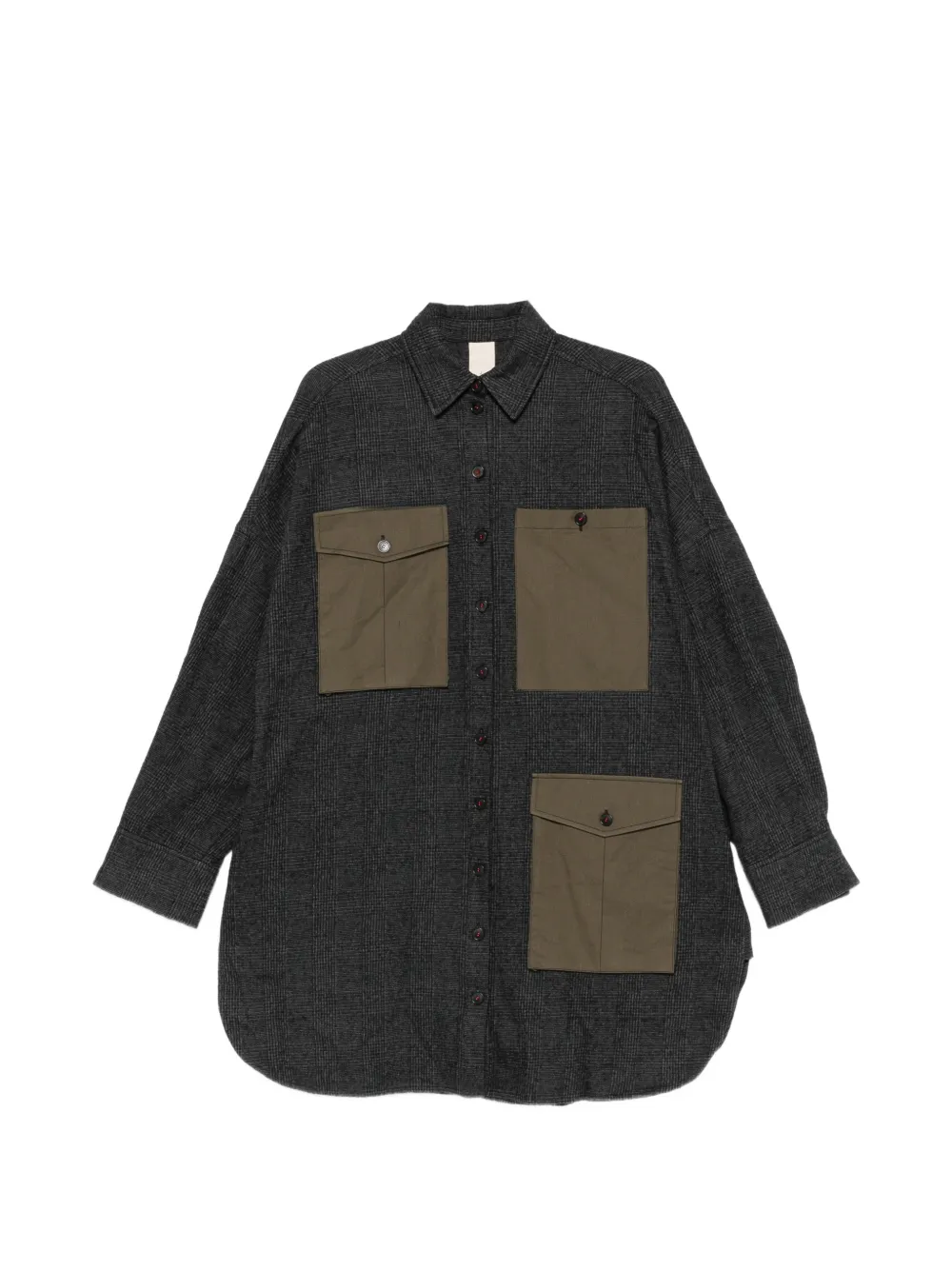 SOH check-pattern patch-pocket mini dress - Grigio