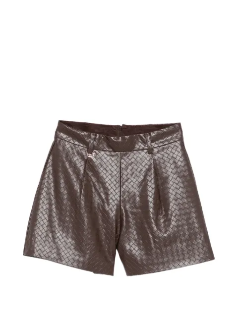 Abel & Lula basket-weave effect shorts