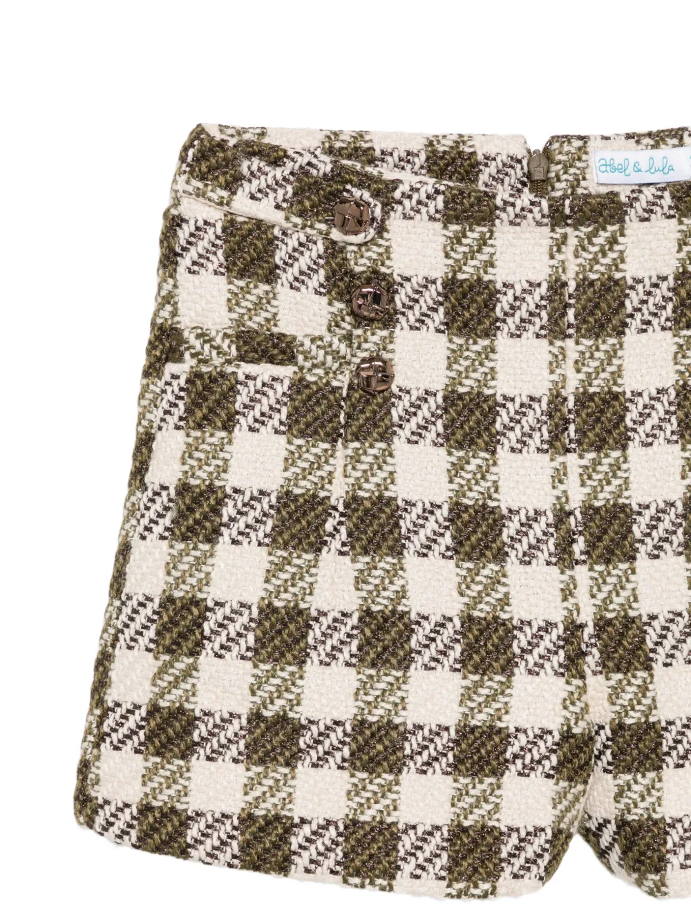 Abel & Lula Geruite tweed shorts Beige