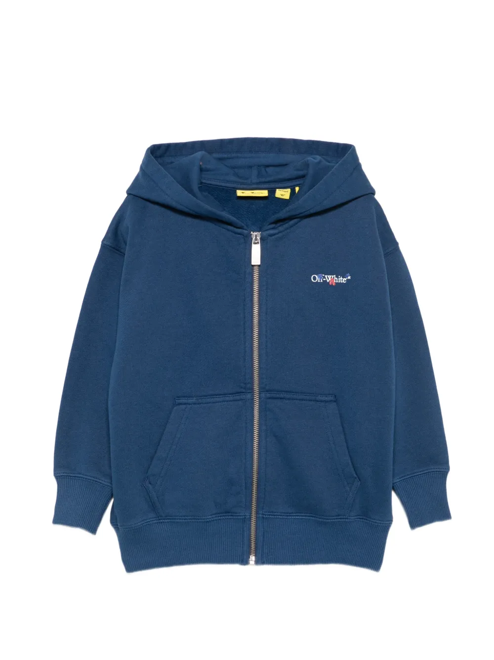 Off-White Kids Hoodie met logoprint Blauw
