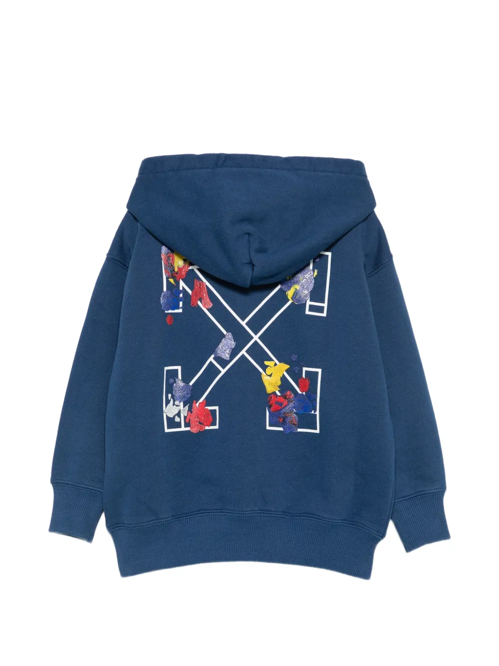 Off-White Kids Hoodie met logoprint Blauw