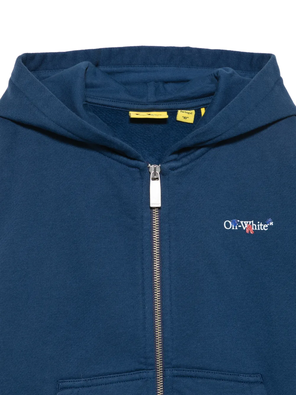 Off-White Kids Hoodie met logoprint Blauw