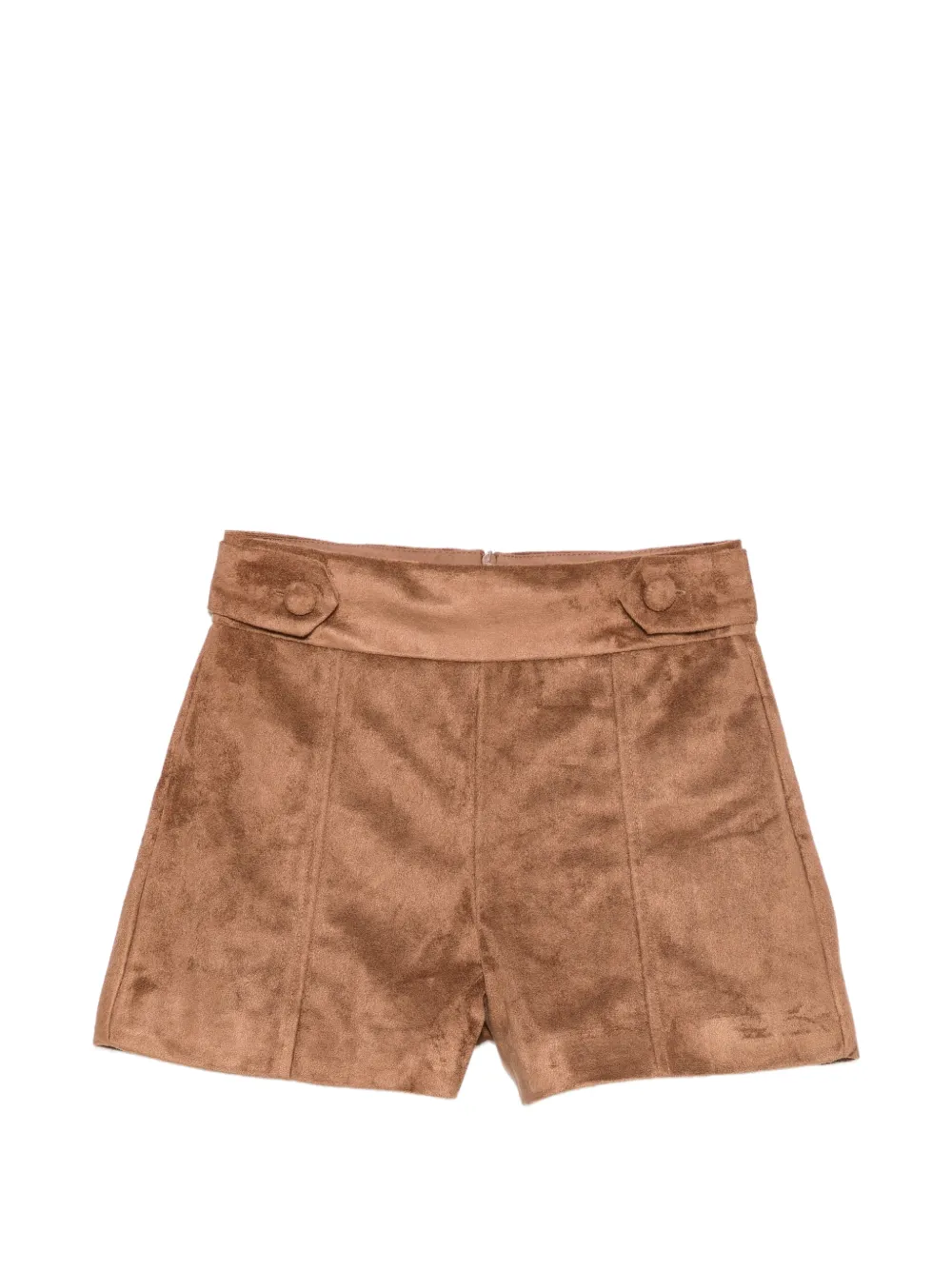 Abel & Lula button-tab faux-suede shorts - Marrone