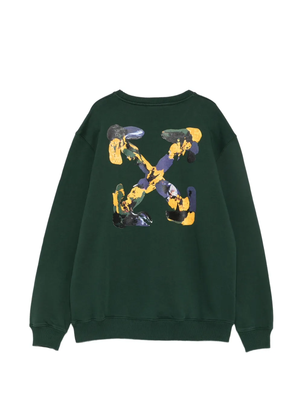 Off-White Kids Sweater met Arrows-print Groen