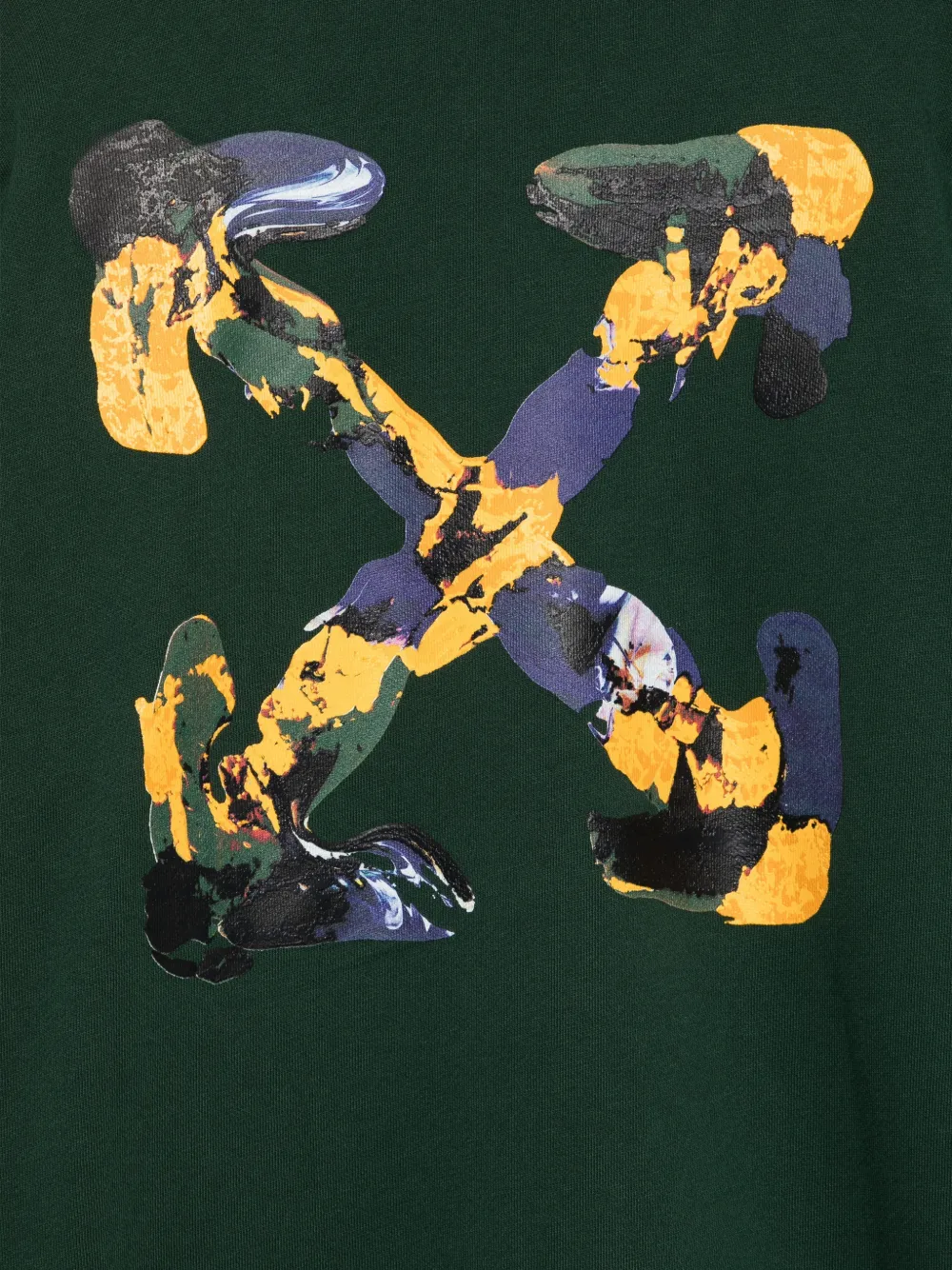Off-White Kids Sweater met Arrows-print Groen