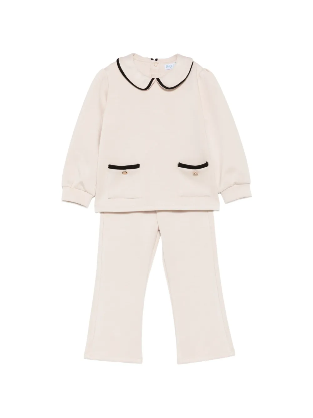 Abel & Lula piping-detail trousers set - Toni neutri