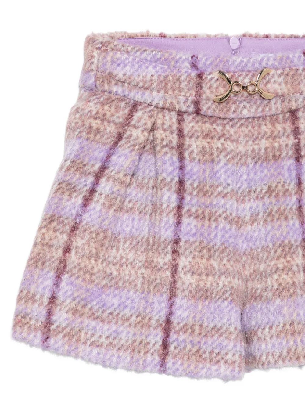 Abel & Lula Geruite set met shorts en ruches Wit