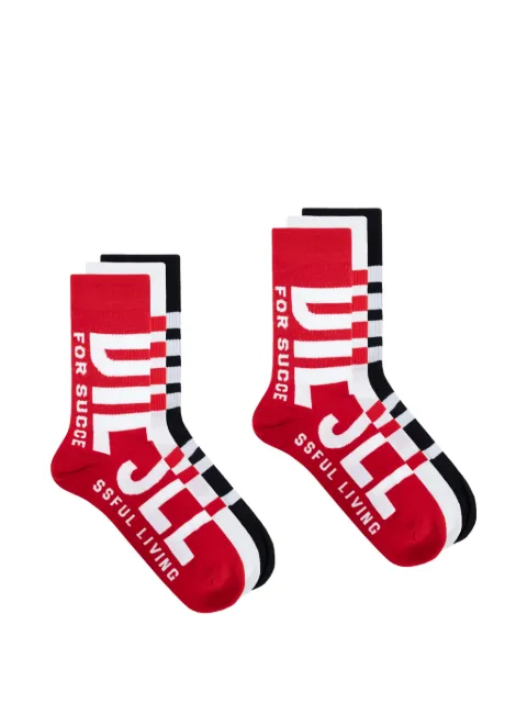 Diesel three-pack of maxi logo socks