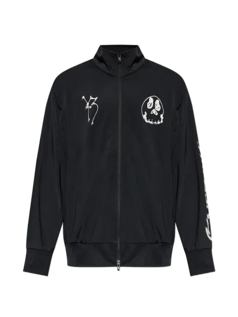 Y-3 x Adidas graphic-print zip-up sweater