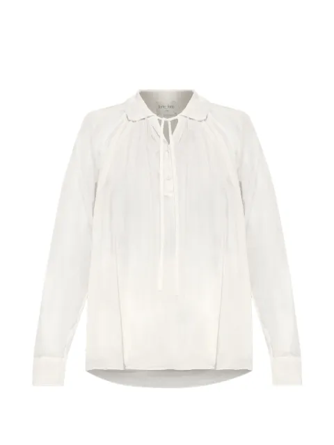 Forte Forte tie-fastening semi-sheer blouse
