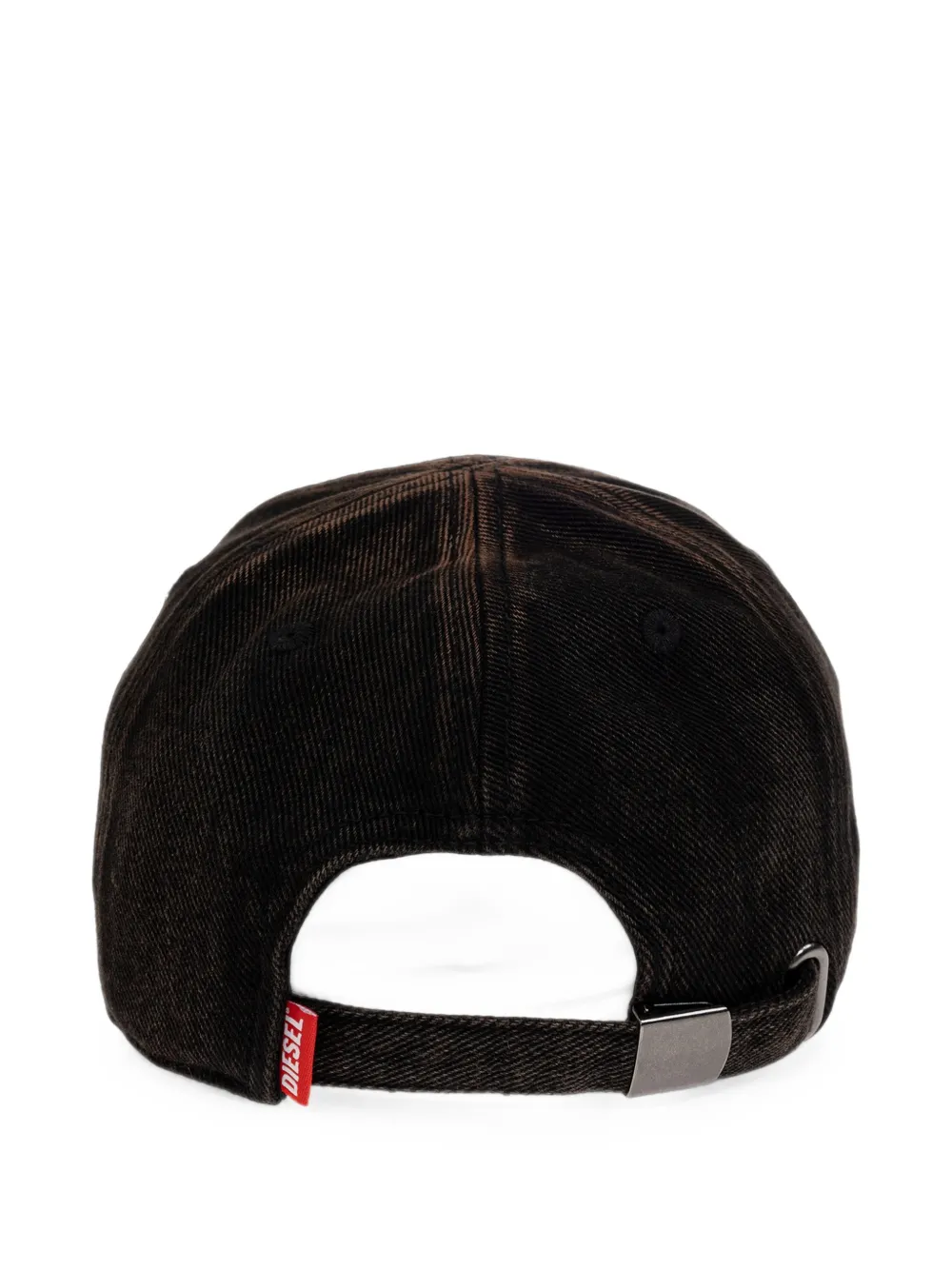 Diesel C-Zanzy honkbalpet met logo-print Zwart