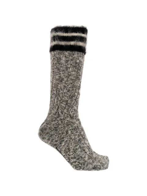 DSQUARED2 marled striped-cuff socks