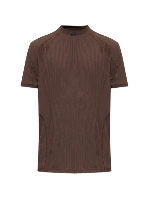 Nike Tech logo-embroidered panelled T-shirt