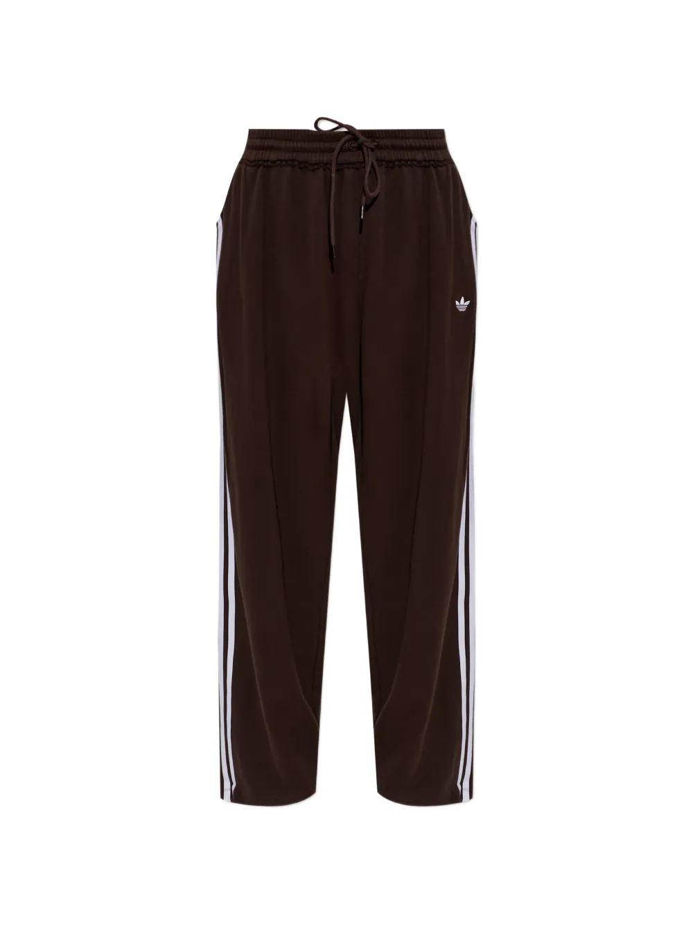adidas logo-embroidered side-stripe track pants - Marrone
