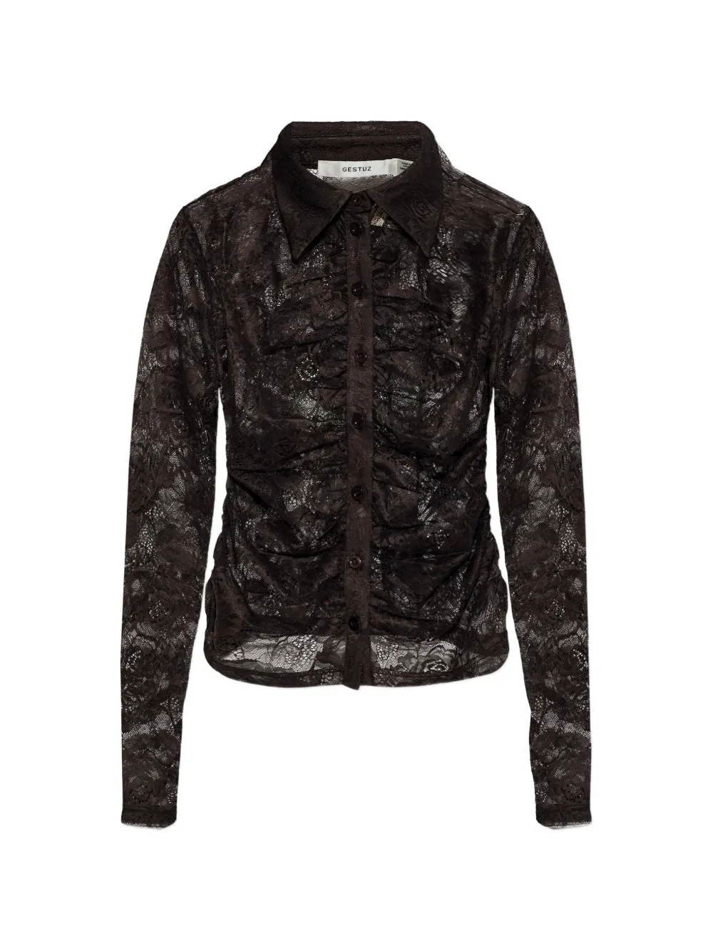 Gestuz GZleala lace long-sleeve shirt