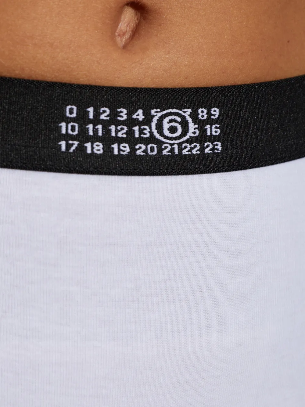 MM6 Maison Margiela Boxershorts met logoprint Wit
