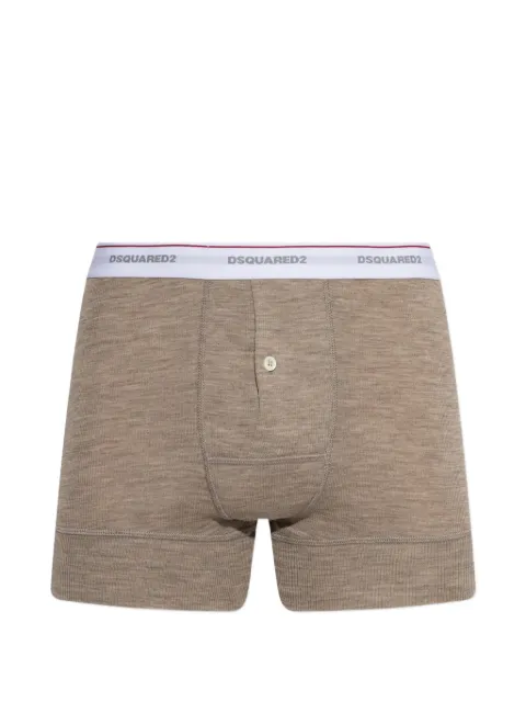 DSQUARED2 logo-waistband button-detail boxers