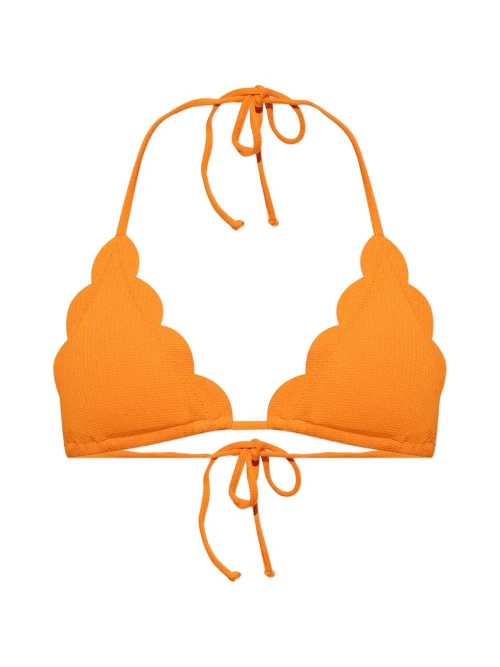 Marysia Broadway scalloped-edge bikini top