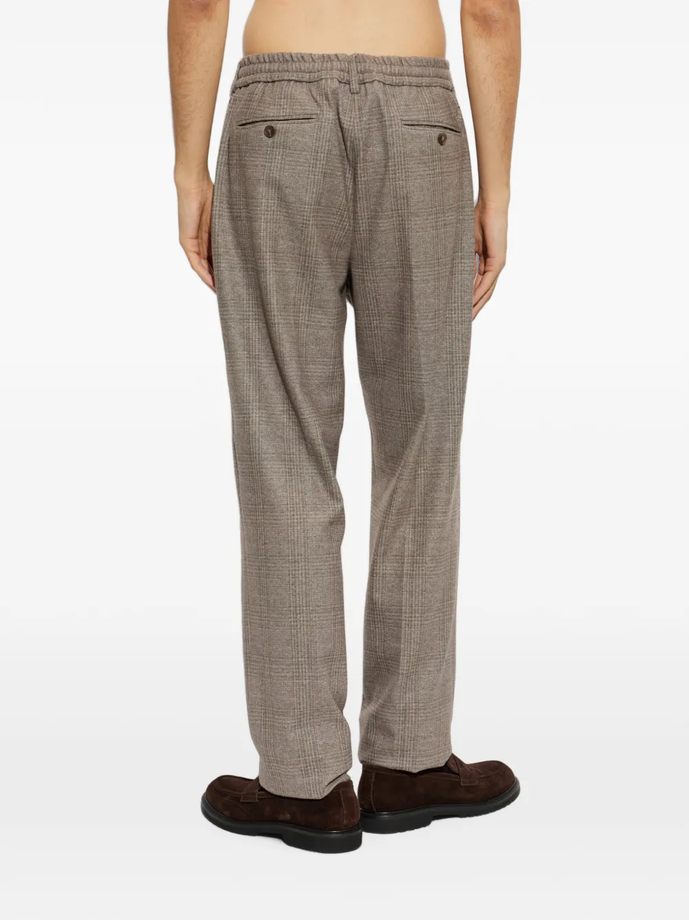 ETRO Geruite broek Bruin
