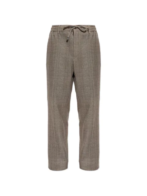 ETRO check-pattern drawstring trousers