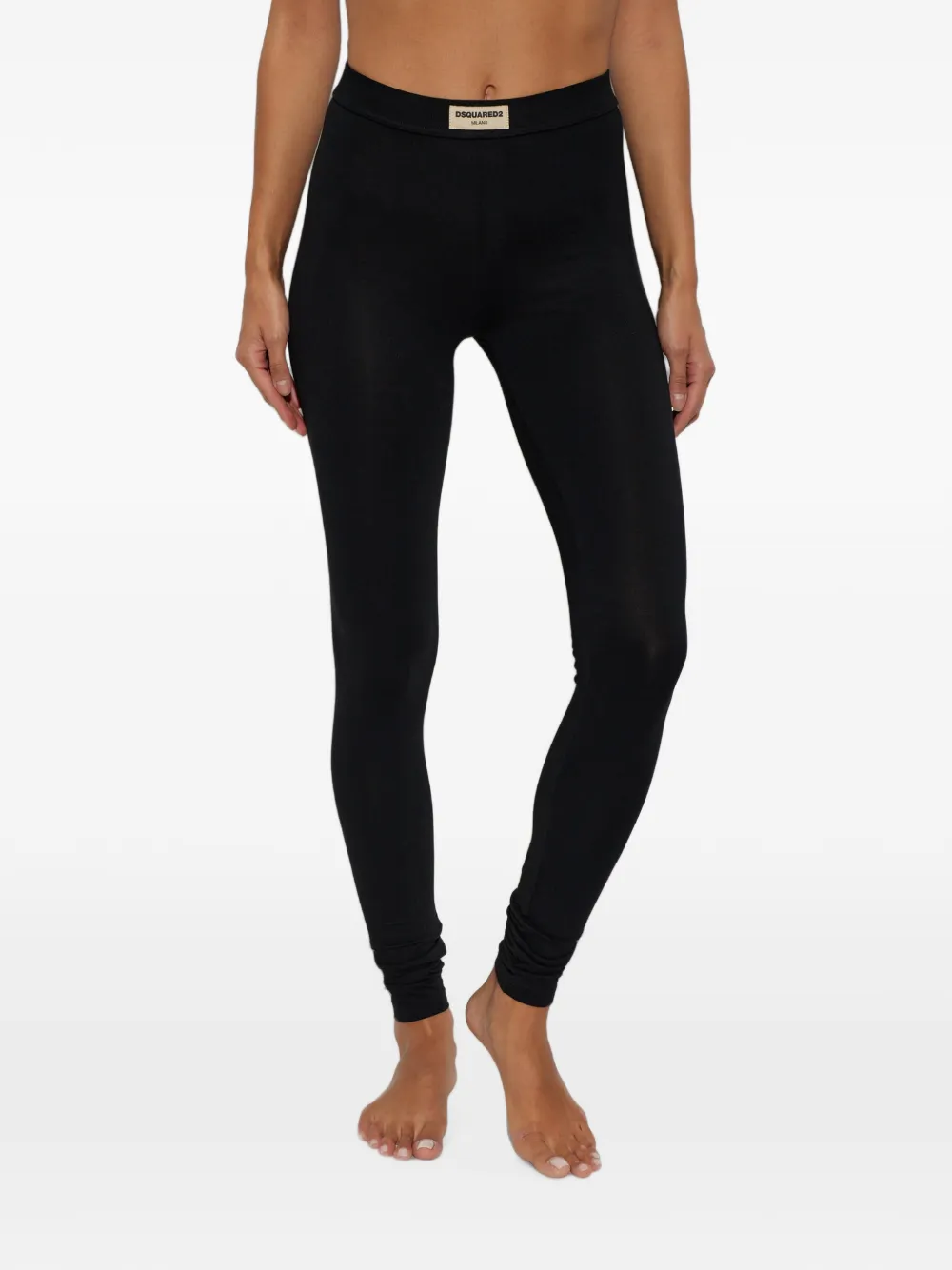 DSQUARED2 Legging met logopatch Zwart