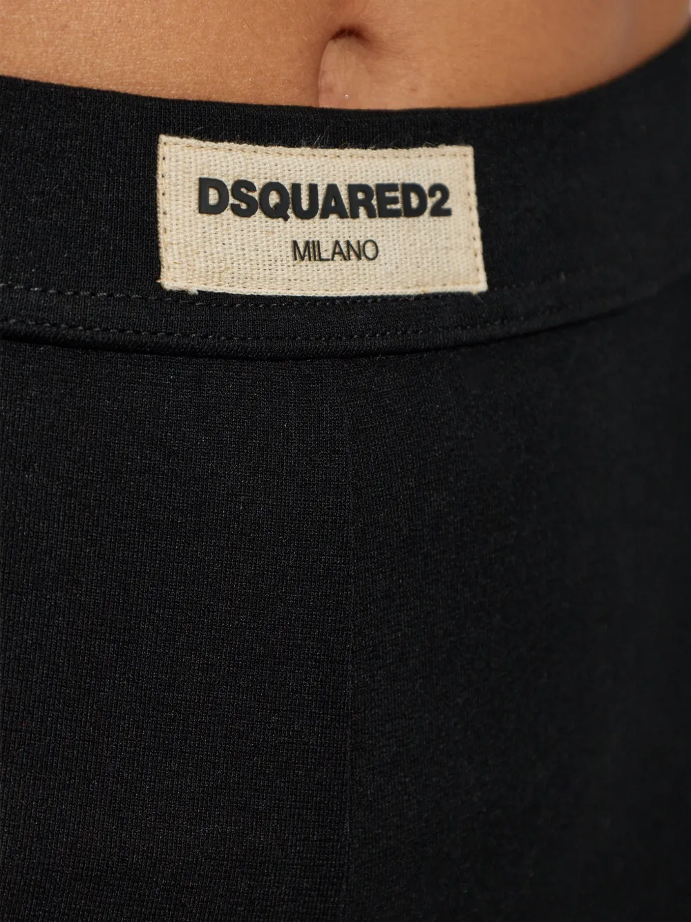 DSQUARED2 Legging met logopatch Zwart