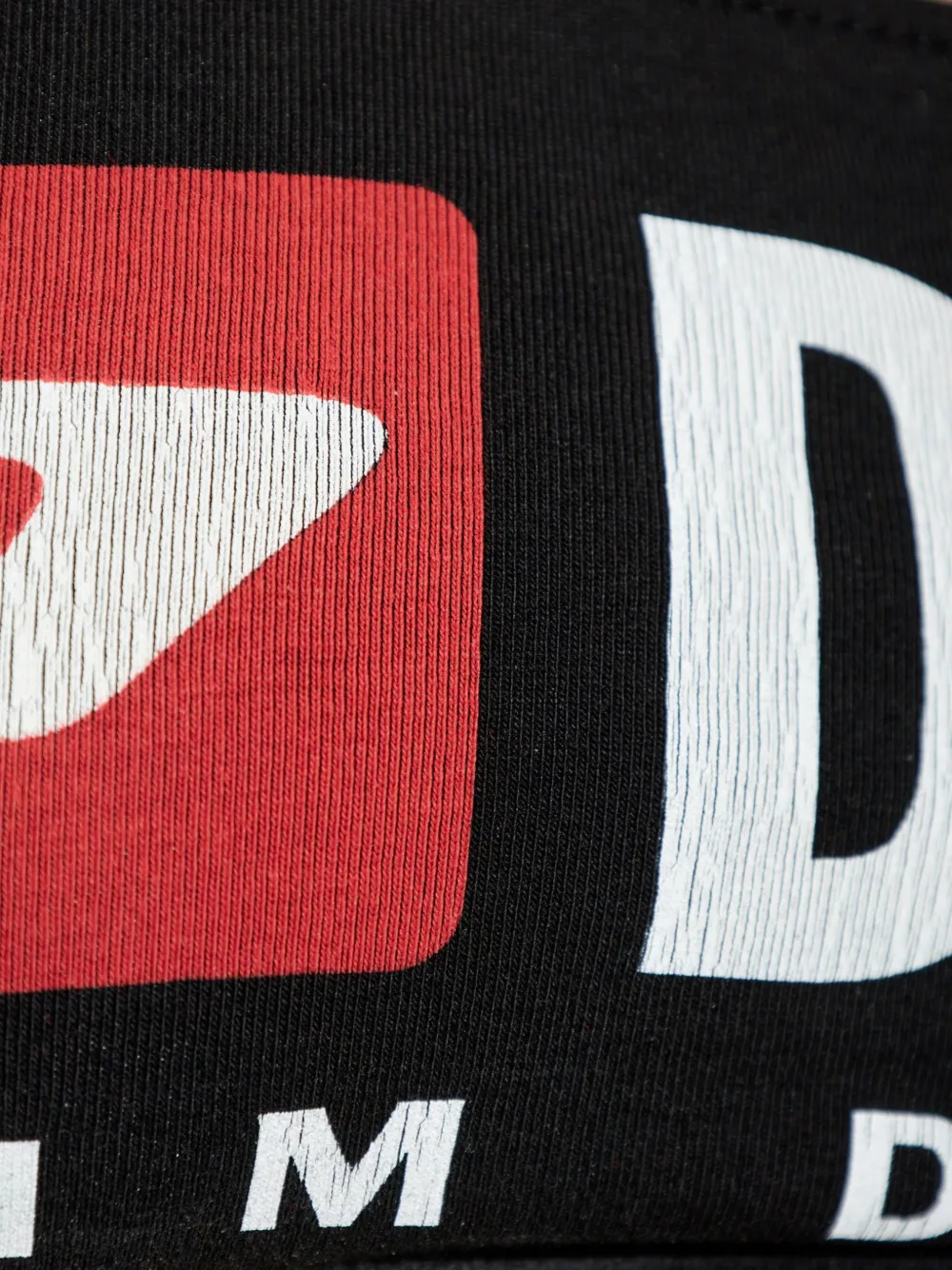 Diesel Bandeau bh met -logo Zwart