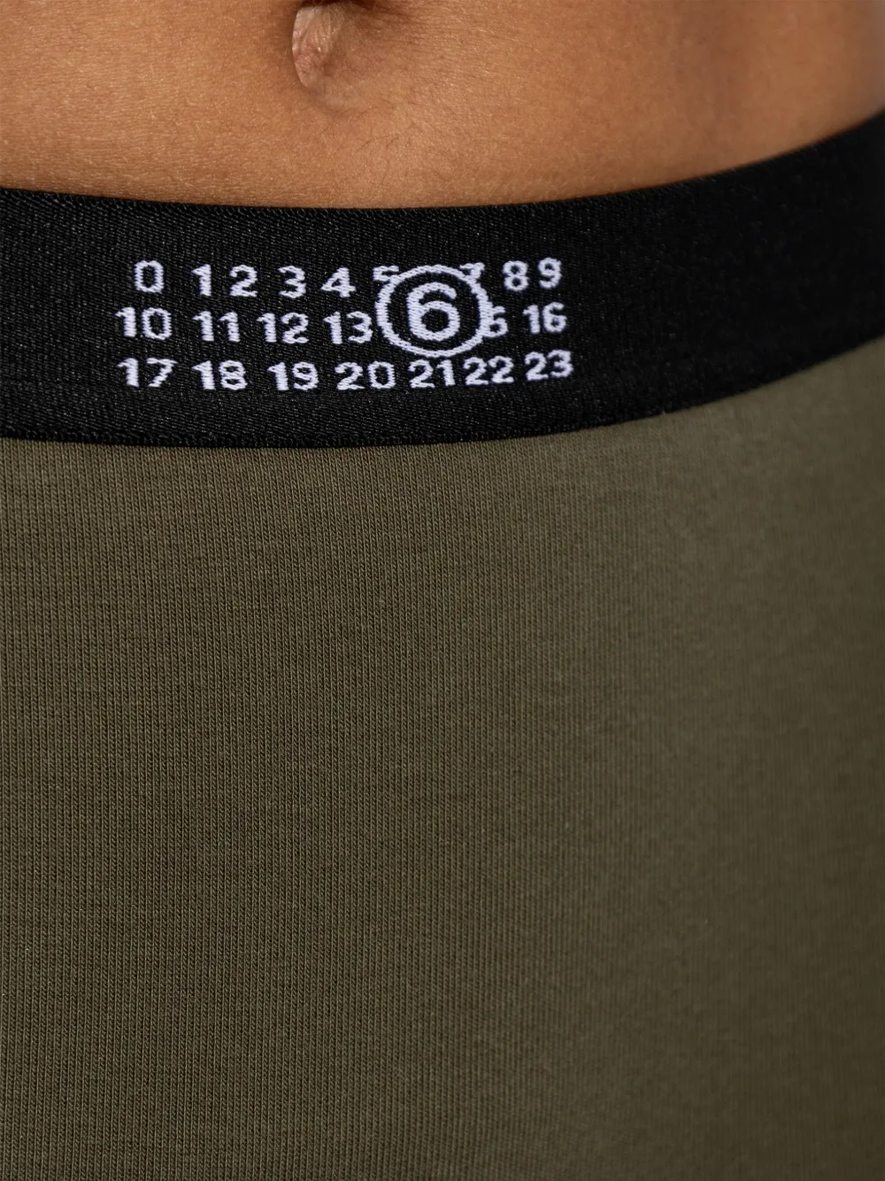 MM6 Maison Margiela Boxershorts met logoband Groen