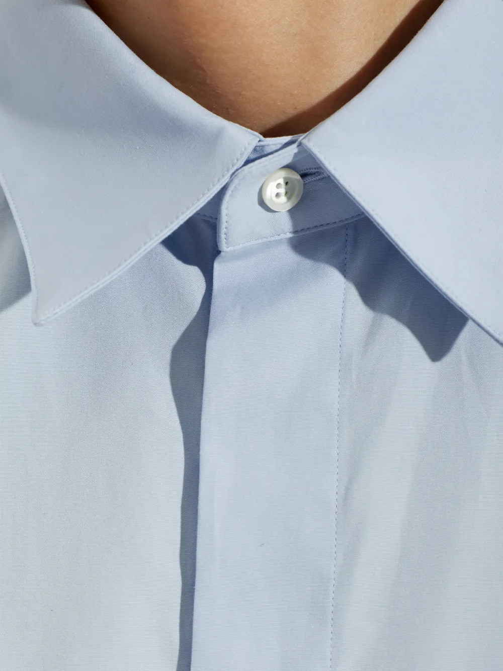 LOEWE Overhemd met geborduurd logo Blauw