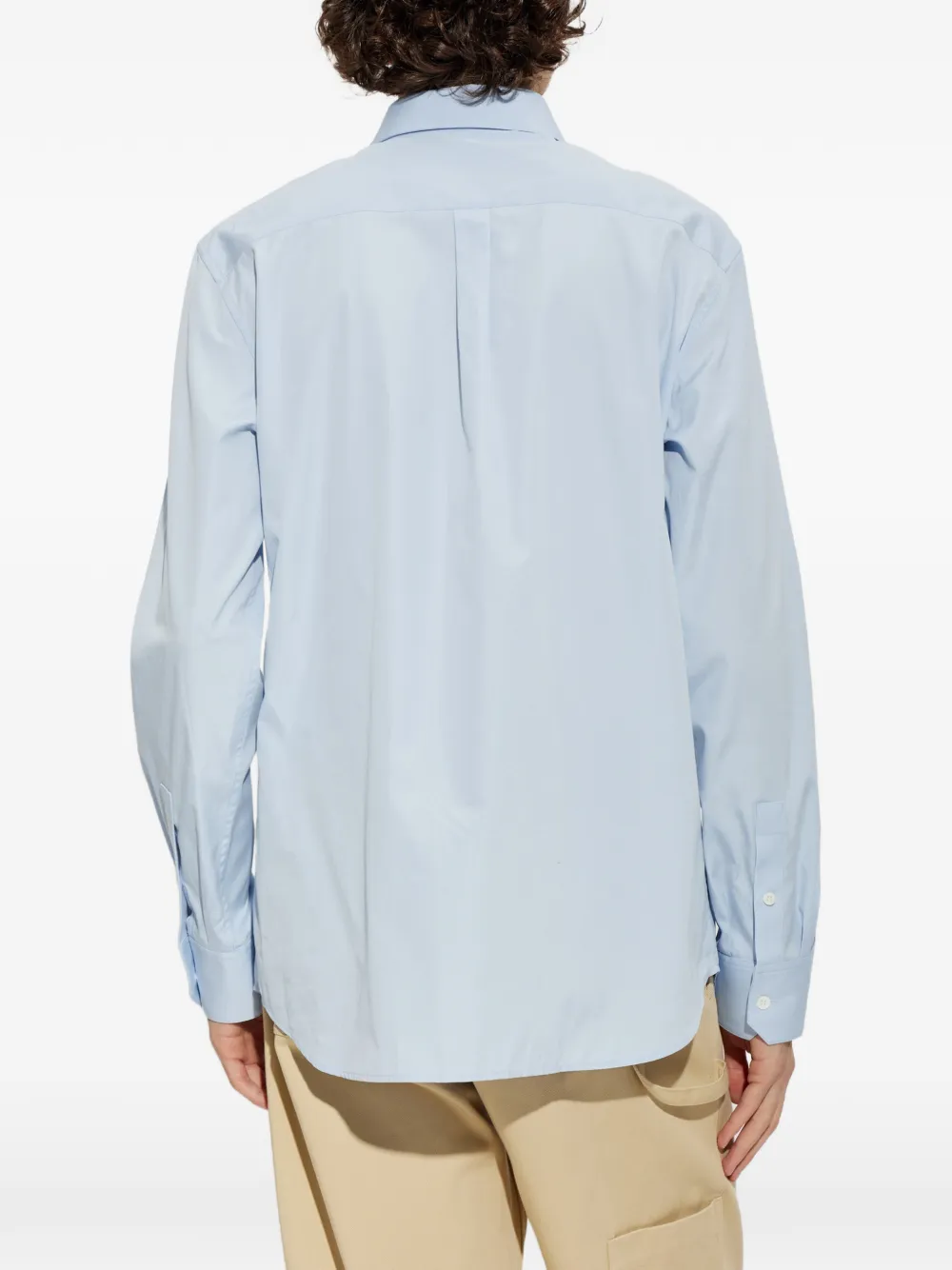 LOEWE Overhemd met geborduurd logo Blauw