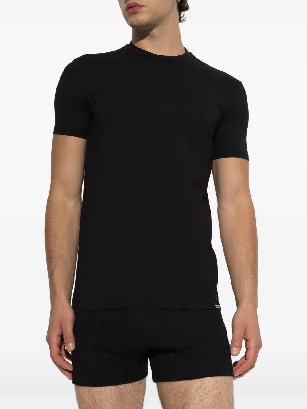 DSQUARED2 logo-patch loungewear T-shirt Zwart