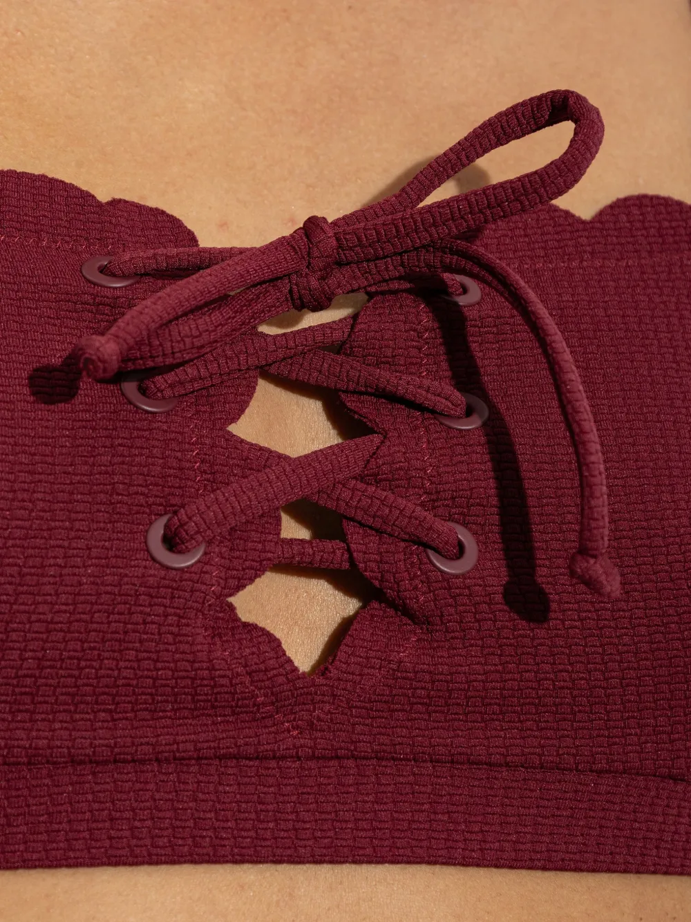 Marysia Palm Springs gewelfde bikinitop Rood