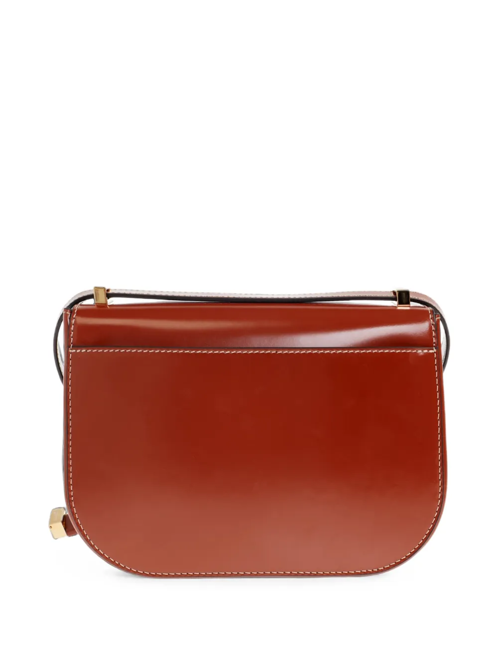 Ferragamo Double Gancini North-South crossbodytas Bruin