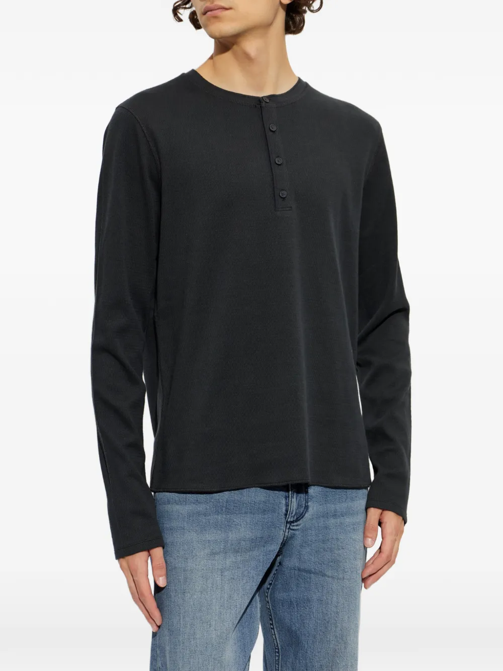 rag & bone T-shirt met lange mouwen Zwart