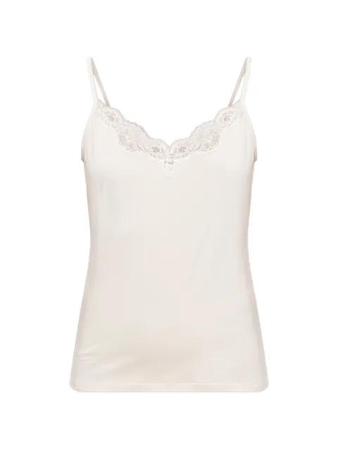 Hanro Dana lace-trim pajama top