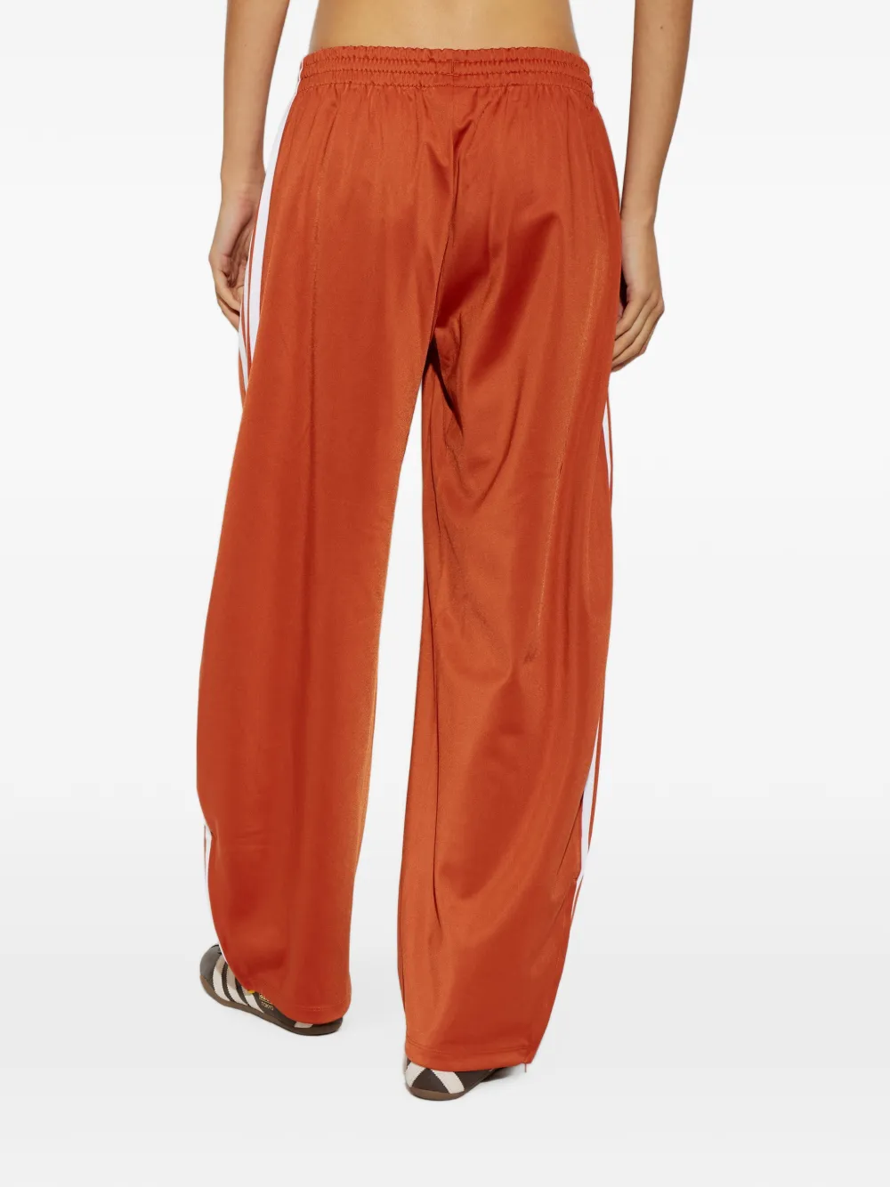adidas logo-embroidered side-stripe track pants Oranje